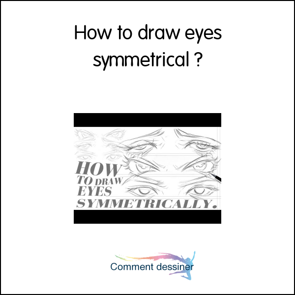 How to draw eyes symmetrical